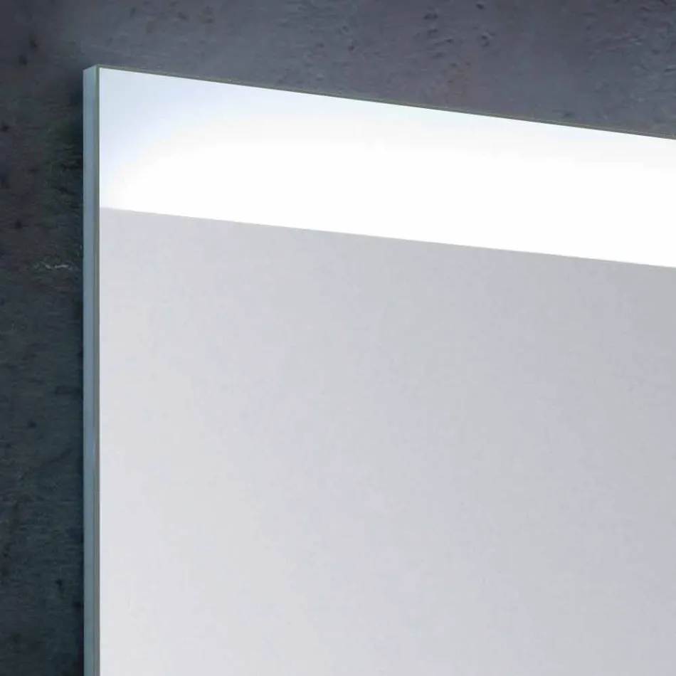 Espejo de baño con moderna iluminación LED de diseño Yvone viadurini