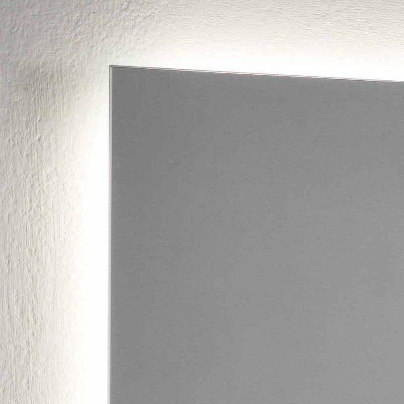 Espejo retroiluminado de diseño rectangular Made in Italy