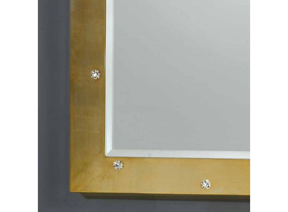 diseño moderno espejo de pared / suelo con cristales de Swarovski viadurini