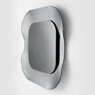 Espejo de pared con marco de cristal fusionado, fabricado en Italia - Adorado viadurini