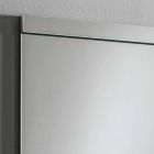 Espejo de pared con luz integrada en acero inoxidable Made in Italy - Tuccio viadurini