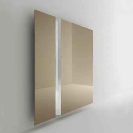 Espejo de pared con corte lateral en forma de V Made in Italy - Spirit viadurini