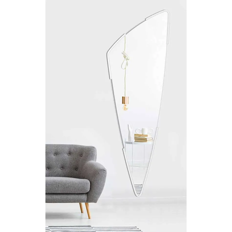 Espejo de pared voladizo decorativo largo en 4 colores - Spino viadurini