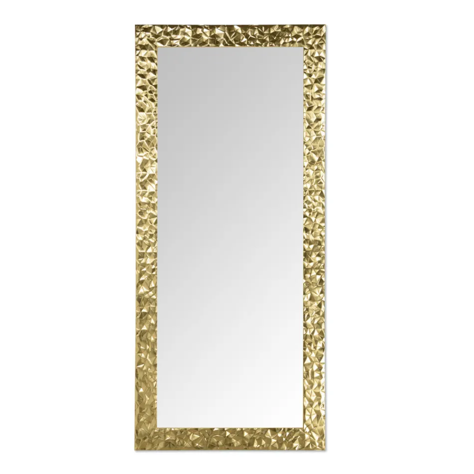 Espejo de pared en madera decorada a mano Made in Italy - Niagara viadurini