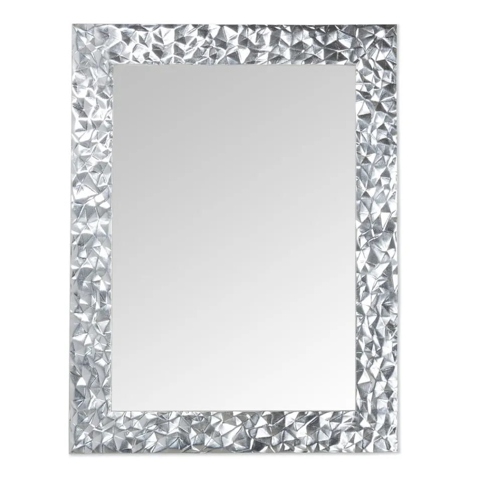 Espejo de pared en madera decorada a mano Made in Italy - Niagara viadurini