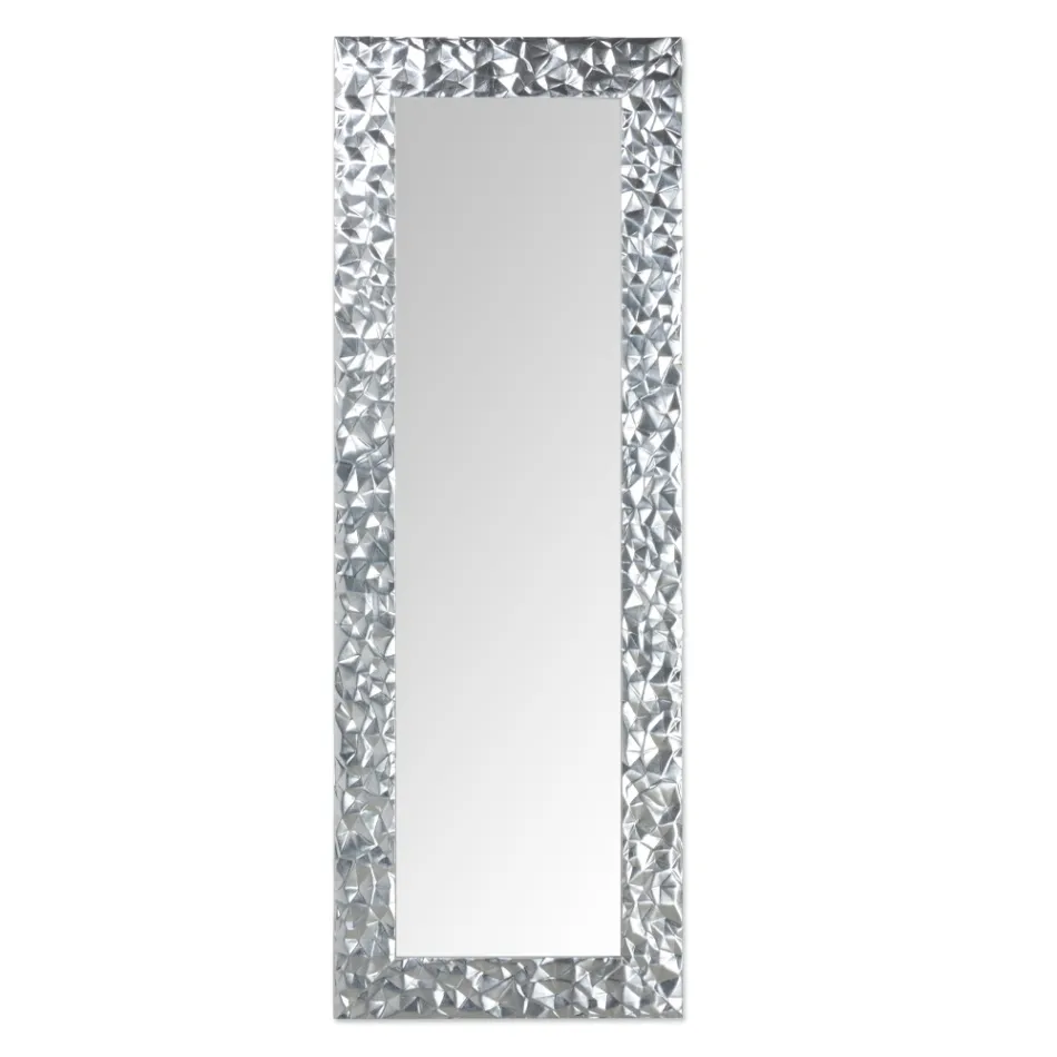 Espejo de pared en madera decorada a mano Made in Italy - Niagara viadurini