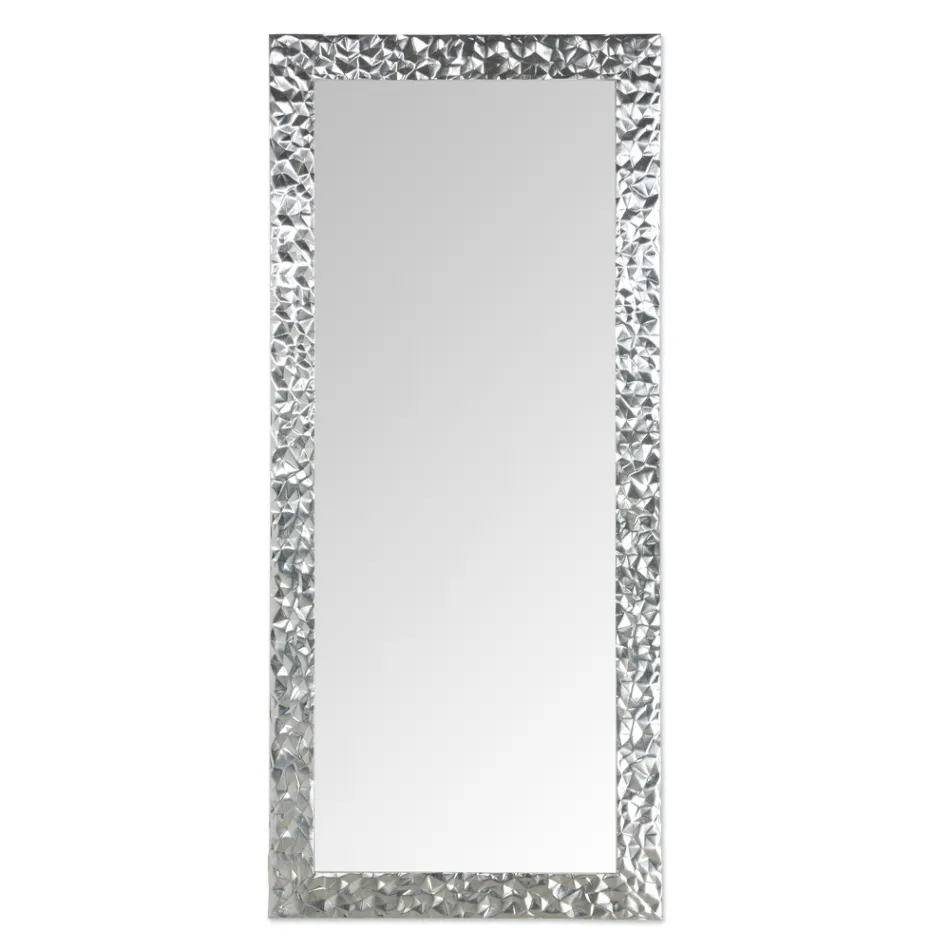 Espejo de pared en madera decorada a mano Made in Italy - Niagara viadurini