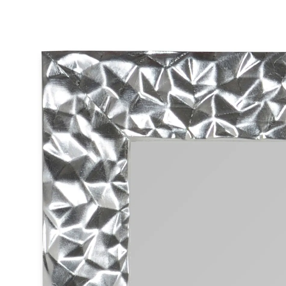 Espejo de pared en madera decorada a mano Made in Italy - Niagara viadurini