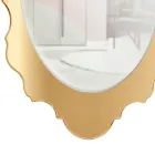 Espejo de pared de plexiglás con marco dorado o plateado, fabricado en Italia - Ariele viadurini