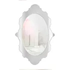 Espejo de pared de plexiglás con marco dorado o plateado, fabricado en Italia - Ariele viadurini