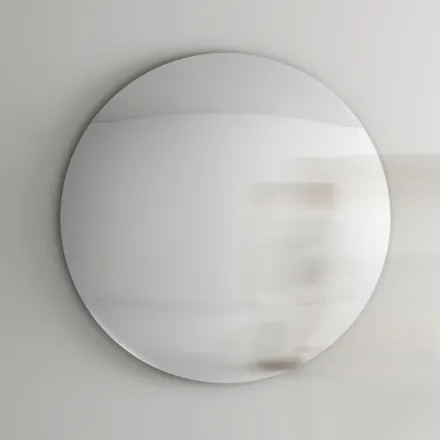 Espejo de Pared en Vidrio Curvo Convexo en Diferentes Acabados - Luz viadurini