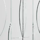 Espejo de pared modular con estructura de madera Made in Italy - Saetta viadurini