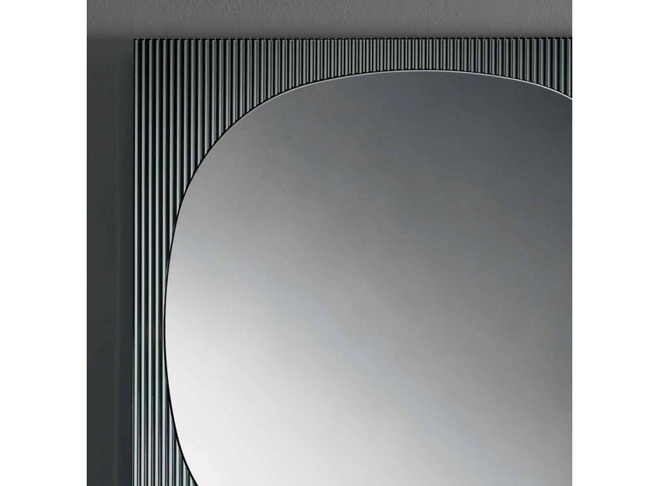 Espejo de pared cuadrado moderno color ahumado Hecho en Italia - Bandolero viadurini