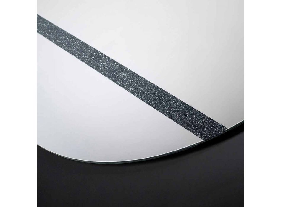 espejo de pared redonda diseño moderno 100% Made in Italy Athos viadurini