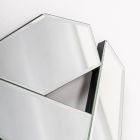 Espejo de pared con forma de vidrio de 110 cm con marco moderno - Nirdo viadurini