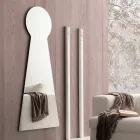 Espejo de pared en forma con panel de melamina Made in Italy - Bromo viadurini