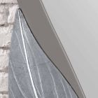 Espejo de pared en forma de paloma gris lacado moderno hecho Italia Sagama viadurini