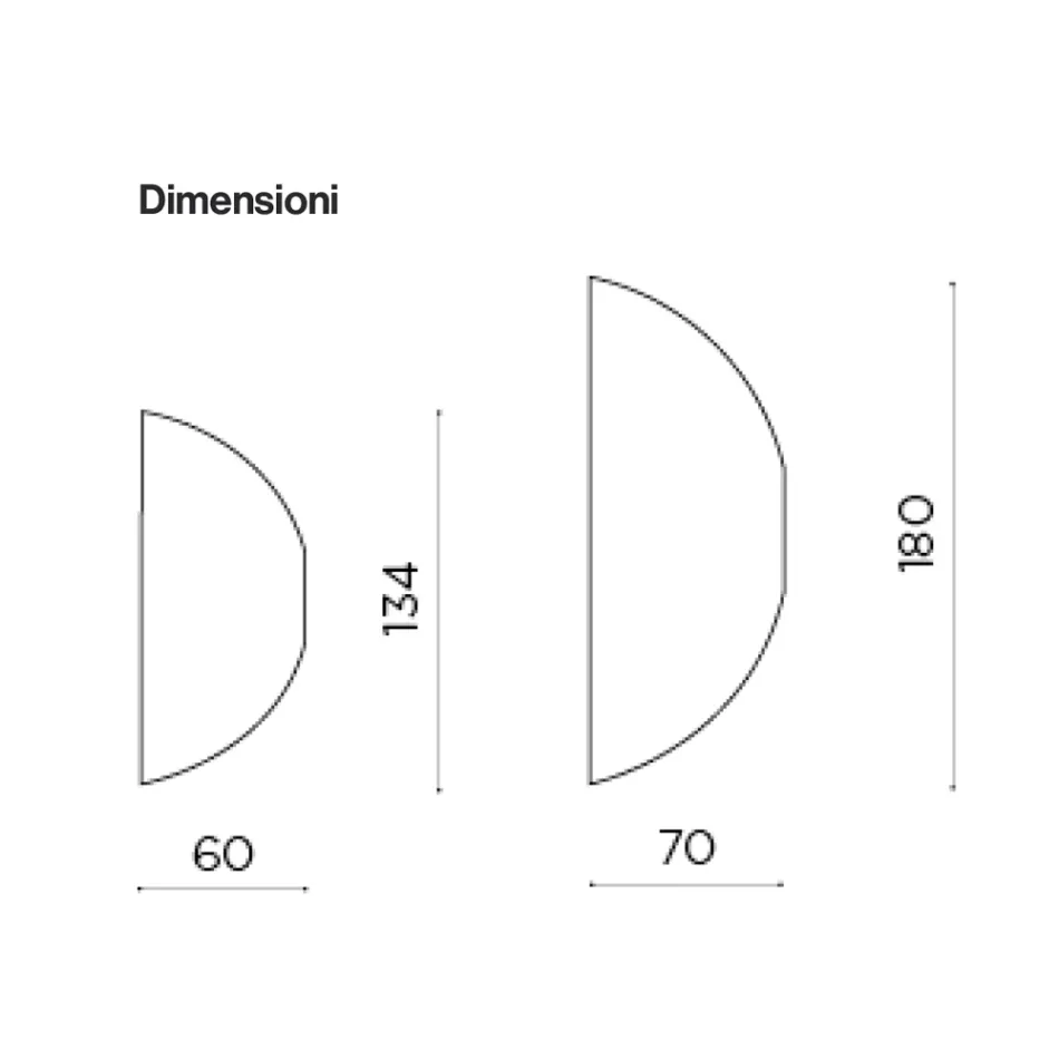 Espejo de pared con forma, fabricado en Italia - Alfonsa viadurini