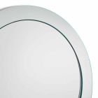 Espejo redondo moderno con marco inclinado Hecho en Italia - Salamina viadurini