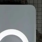 Espejo de aumento de diseño moderno, iluminación LED, Maren viadurini