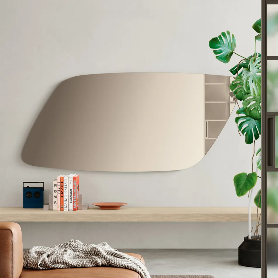Espejo lineal en tres colores, fabricado en Italia - Virage viadurini