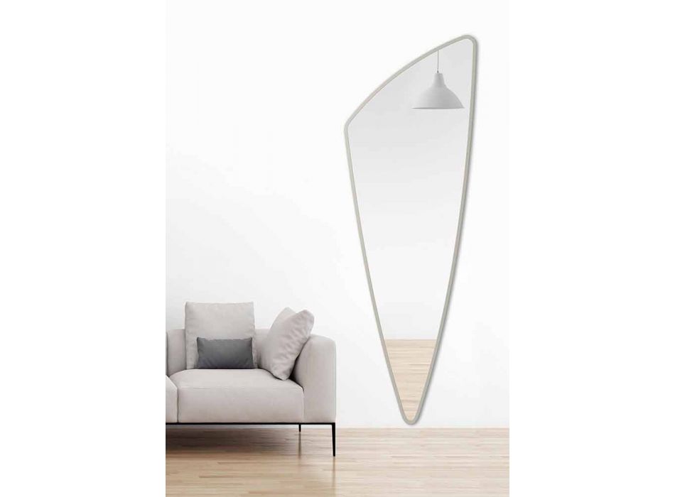Espejo de pared de diseño largo y moderno en 4 colores - Spino viadurini