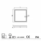 Espejo Cuarto de baño de diseño moderno con iluminación LED Paco viadurini