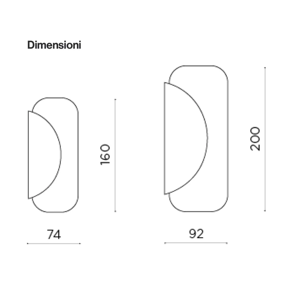 Espejo fabricado con dos láminas superpuestas con forma, hecho en Italia - Adelaida viadurini