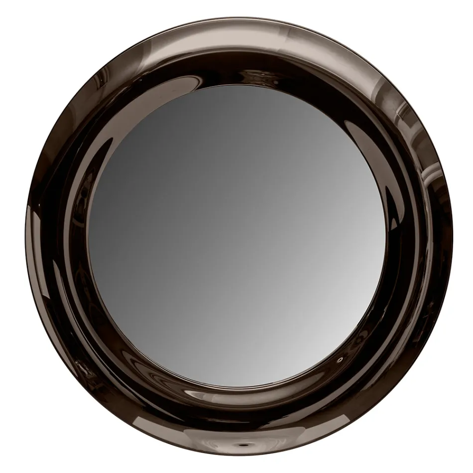 Espejo de vidrio curvo con luces LED retroiluminadas - Excelsior viadurini