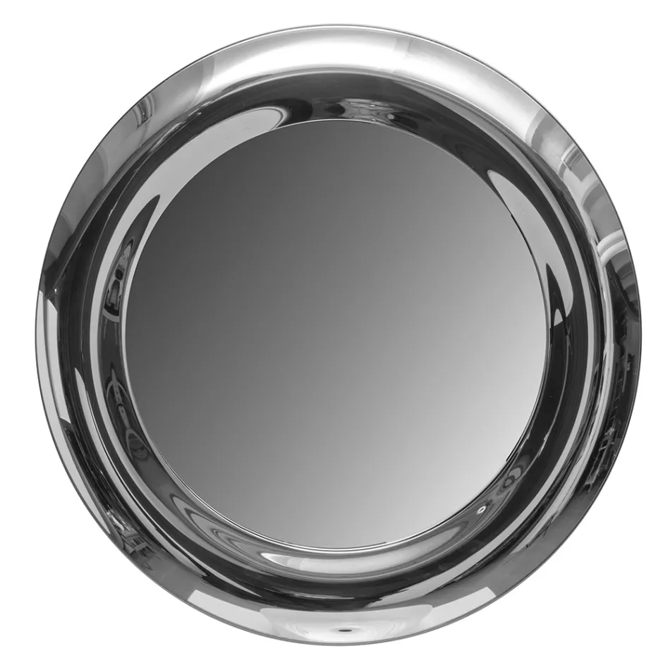 Espejo de vidrio curvo con luces LED retroiluminadas - Excelsior viadurini