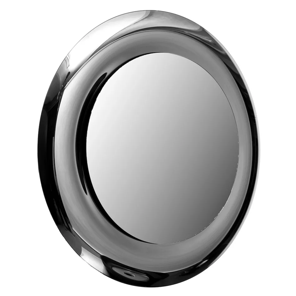 Espejo de vidrio curvo con luces LED retroiluminadas - Excelsior viadurini