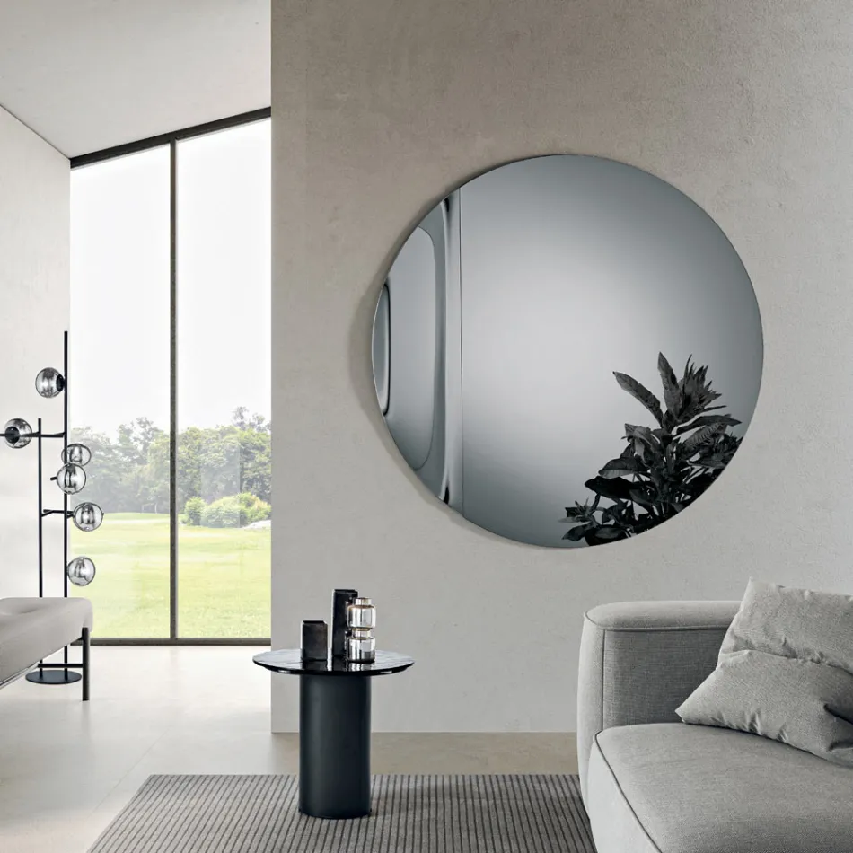 Espejo Wave de vidrio fusionado fabricado en Italia - Candida viadurini