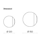 Espejo Wave de vidrio fusionado fabricado en Italia - Candida viadurini