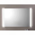 Espejo de baño moderno con luces LED, L1200x H 900 mm, Agata