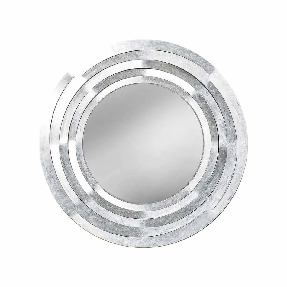 Espejo de pared circular moderno en hierro coloreado Hecho en Italia - Orégano viadurini