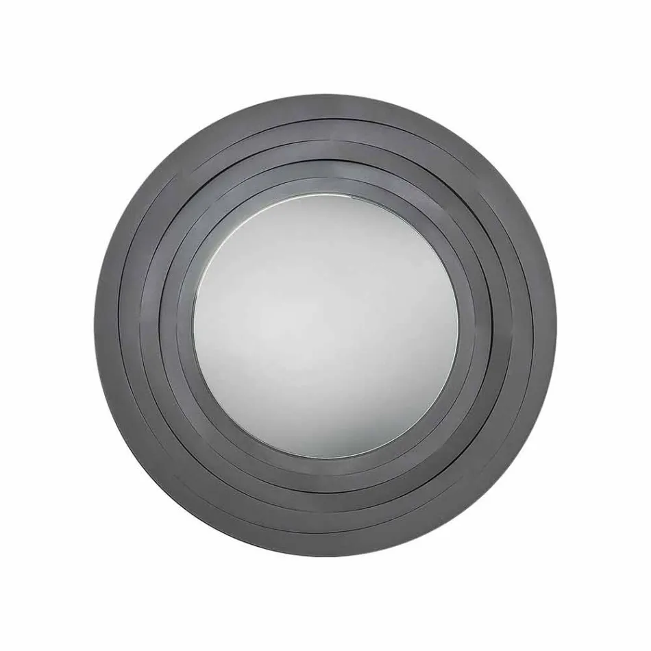 Espejo de pared circular moderno en hierro coloreado Hecho en Italia - Orégano viadurini