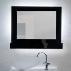 Espejo de pared horizontal de plexiglás con contenedor fabricado en Italia - Kiran viadurini