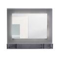 Espejo de pared horizontal de plexiglás con contenedor fabricado en Italia - Kiran