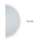 Espejo retroiluminado con franja LED continua - Excelsior viadurini