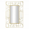 Espejo de pared de hierro rectangular de diseño moderno - Plinio