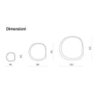 Espejo con forma, compuesto por dos paneles de vidrio superpuestos, fabricado en Italia - Alida viadurini