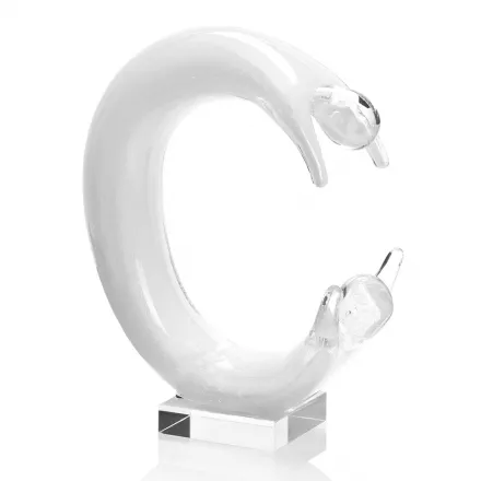 Adorno de escultura de estatua en diseño de lujo de cristal de colores - Gratis viadurini