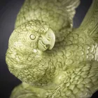 Figura de cerámica con forma de loro hecha a mano en Italia - Pagallo viadurini