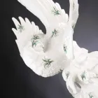 Figura de cerámica con forma de loro hecha a mano en Italia - Pagallo viadurini