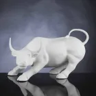 Figura de cerámica hecha a mano en forma de toro Made in Italy - Bulino viadurini