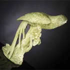 Figura de cerámica hecha a mano con forma de loro Made in Italy - Pagallo viadurini