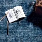 Alfombra de salón en Algodón, Viscosa y Lana Producida en telar manual - Melita viadurini