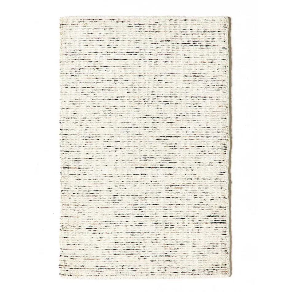 Alfombra de salón en Algodón, Viscosa y Lana Producida en telar manual - Melita viadurini