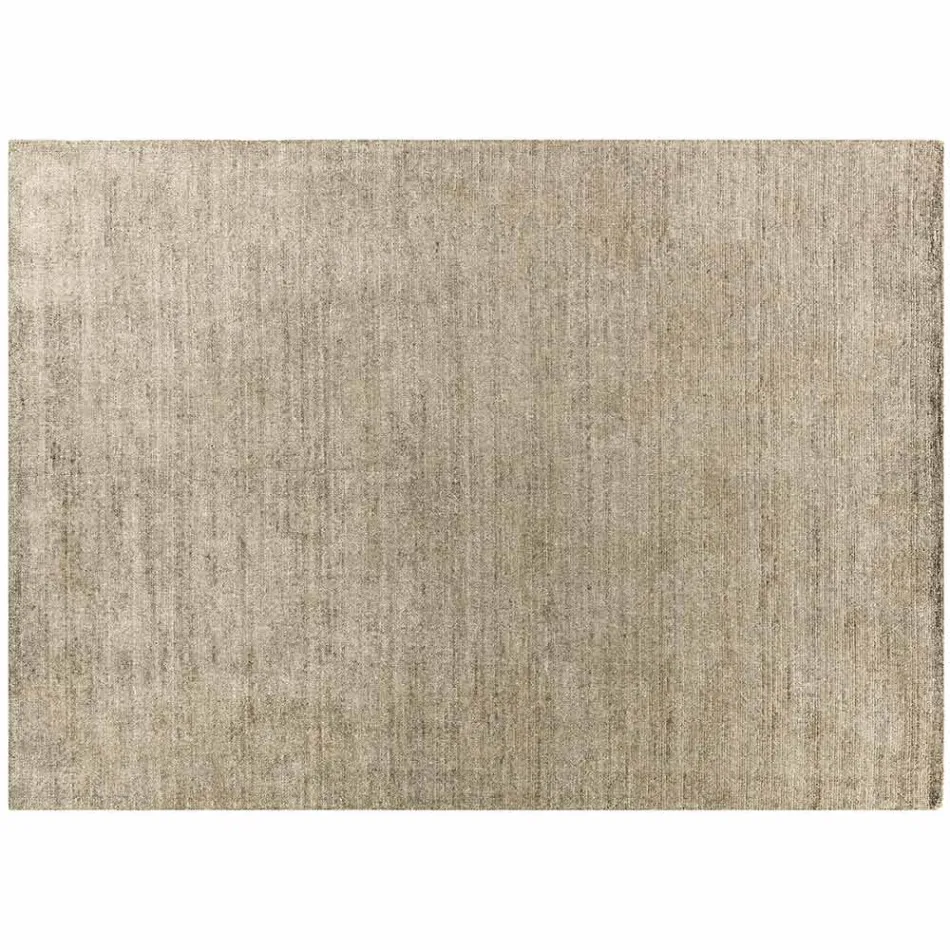 Alfombra hecha a mano tejida en la India Lana de alta calidad y seda de bambú - Anella viadurini