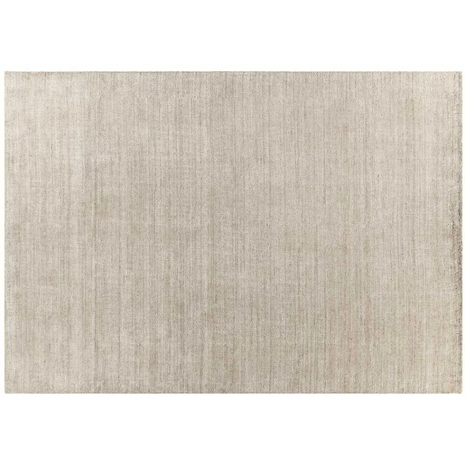 Alfombra hecha a mano tejida en la India Lana de alta calidad y seda de bambú - Anella viadurini